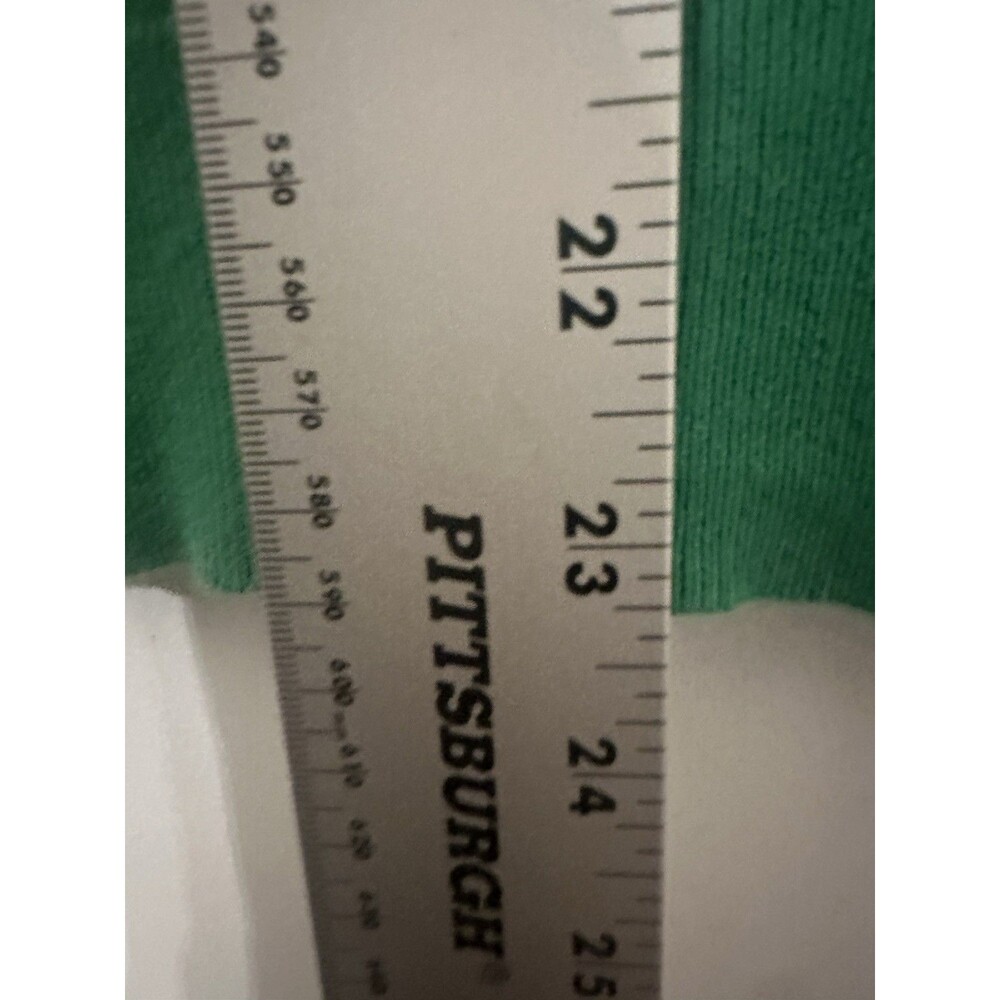 Talbots Sweater Vest Kelly Green Pima Cotton Sleeveless Plus Size 1X Lightweight - Picture 4 of 5